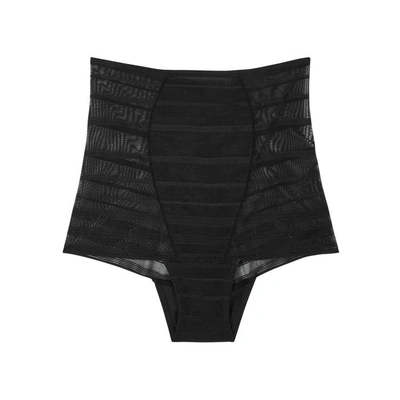 Shop Wacoal Sexy Shaping Stretch-mesh Briefs In Black