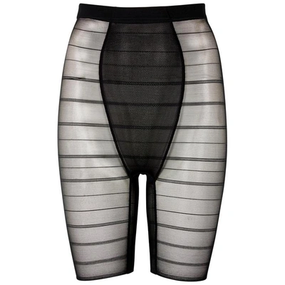 Shop Wacoal Sexy Shaping Stretch-mesh Shorts In Black