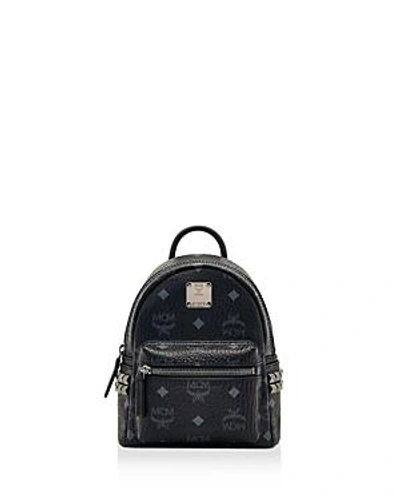 Shop Mcm Extra Mini Side Stud Stark Backpack In Black