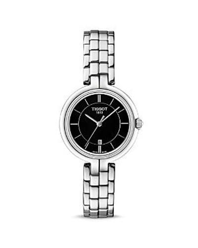 Shop Tissot Flamingo Watch, 26mm In Black/silver