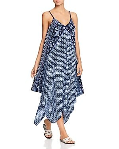 Shop Tommy Bahama Scarf Dress Swim Cover-up In Navy