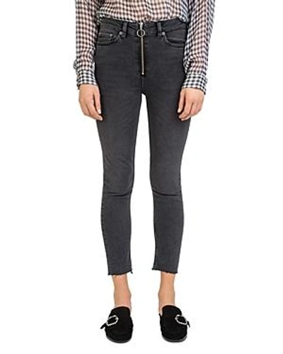 Shop The Kooples Black Nory Cropped Skinny Jeans