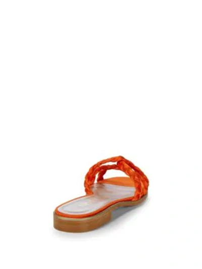 Shop Aperlai Braided Slip-on Sandals In Blue