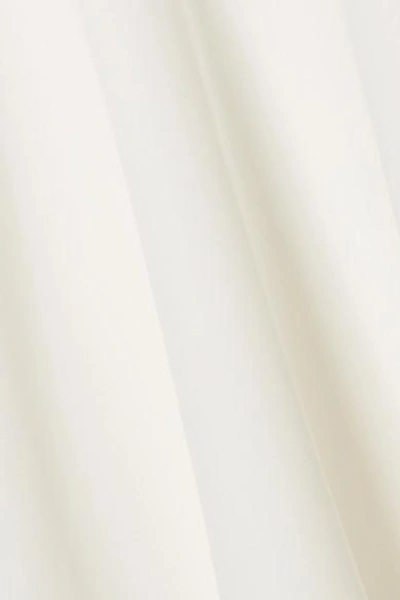 Shop Roksanda Ruffled Crepe Midi Dress In Ivory