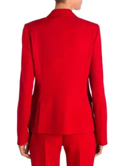Shop Stella Mccartney Japanese Tailoring Double-breasted Blazer In Lover Red