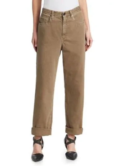 Shop Brunello Cucinelli Garment-dyed Jeans In Nutmeg