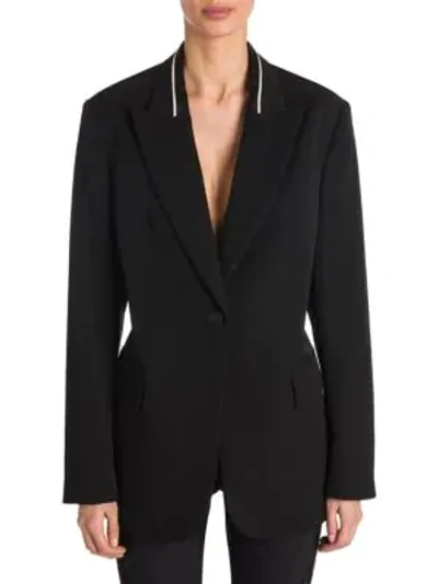 Shop Stella Mccartney Oversize Japanese-tailored Blazer In Black