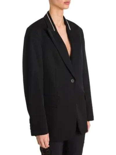 Shop Stella Mccartney Oversize Japanese-tailored Blazer In Black