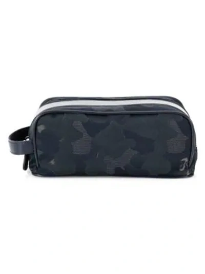Shop Saks Fifth Avenue Collection Textured Toiletry Kit In Navy