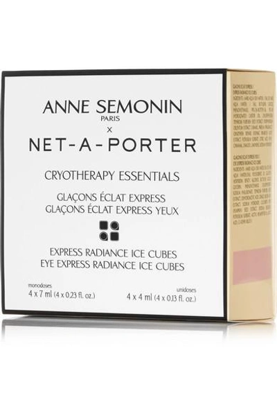 Shop Anne Semonin Ice Cubes: Face X 4 And Eyes X 4 - One Size In Colorless