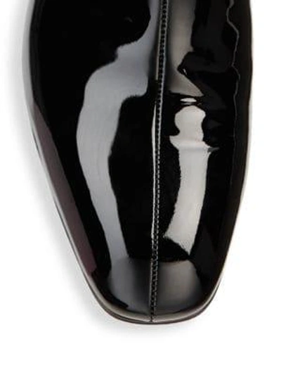 Shop Christian Louboutin Palace 40 High Gloss Leather Booties In Black Silver