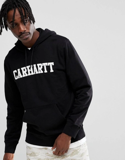 Carhartt Wip College Hoodie In Black - Black | ModeSens