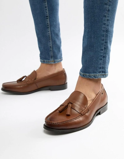 Ben Sherman Loco Tassel Loafers In Tan Leather Tan ModeSens