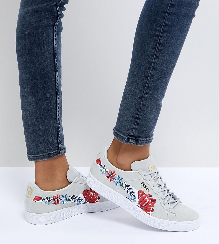 puma embellished suede