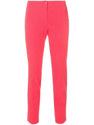 Shop Cambio Slim-fit Trousers - Pink