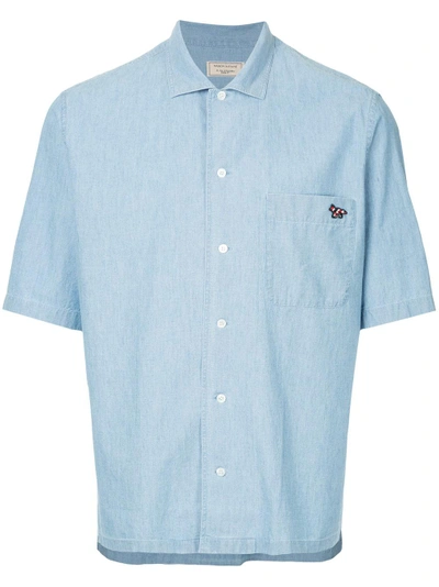 Shop Maison Kitsuné Shortsleeved Pocket Shirt
