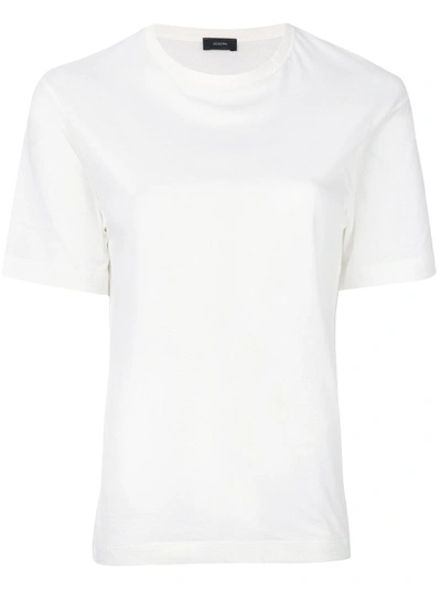 Shop Joseph Round Neck T-shirt - White