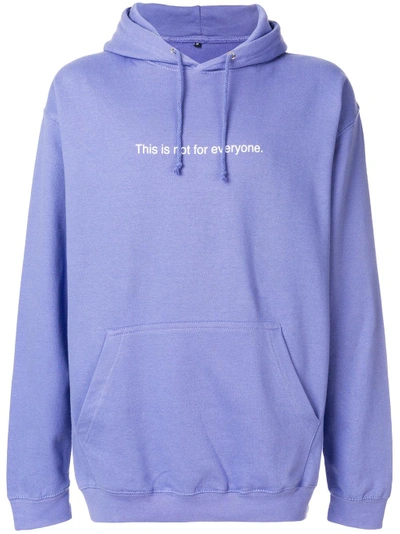 Shop Famt This Is Not For Everyone Hoodie In Pink & Purple