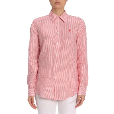 Shop Polo Ralph Lauren Shirt Shirt Women  In Red