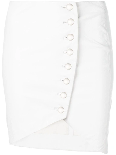 Shop Iro Wrap Style Button Front Mini Skirt