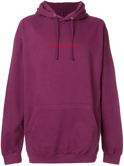 Shop Famt F.a.m.t. Learn To Unlearn Hoodie - Pink In Pink & Purple