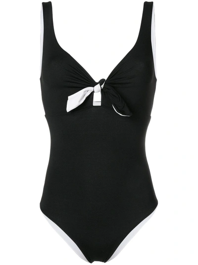 Fisico Cristina Ferrari Bow Detail Swimsuit In Black