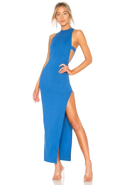 Shop Nbd Late Night Gown In Cobalt Blue