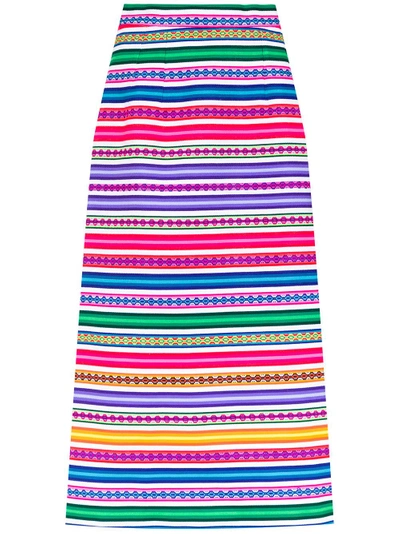 Shop Olympiah Pasco Midi Skirt - Multicolour