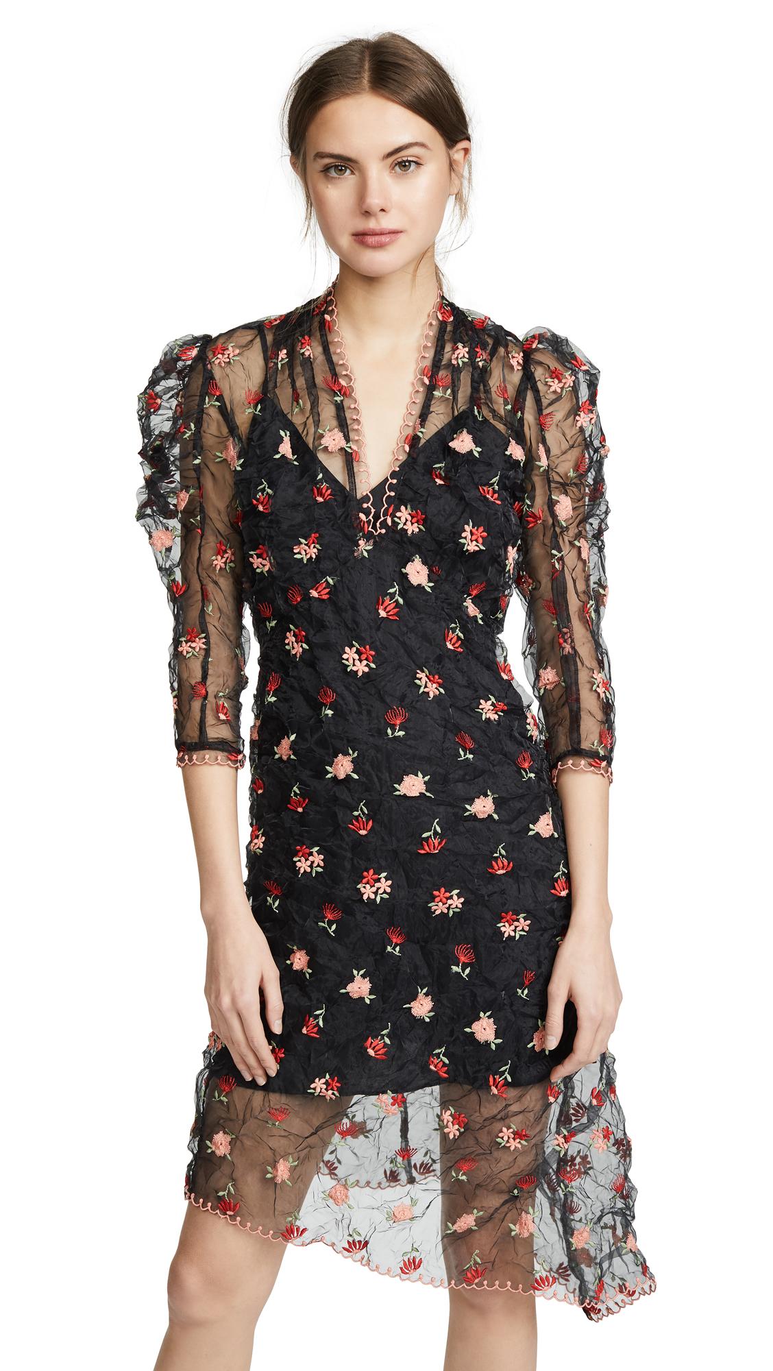 anna sui black dress