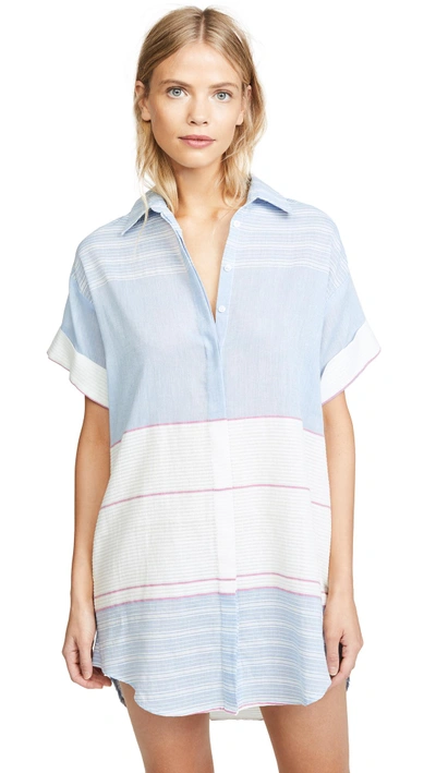 Shop Red Carter The Wave Shirt In Periwinkle Multi