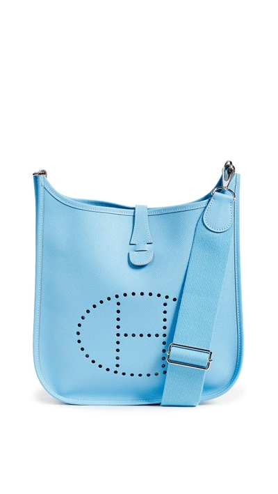 Shop Hermes Epson Evelyn Iii Pm Bag In Blue