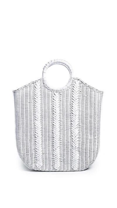 ULLA JOHNSON RONA WICKER TOTE 