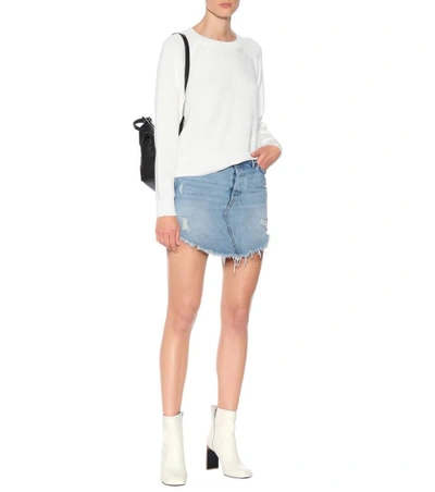 Shop Rag & Bone Ellis Leather Ankle Boots In White