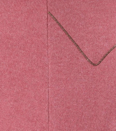 Shop Brunello Cucinelli Cashmere V-neck Sweater In Pink