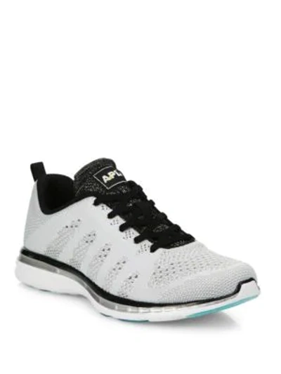 Shop Apl Athletic Propulsion Labs Techloom Pro Mesh Sneakers In White Multi