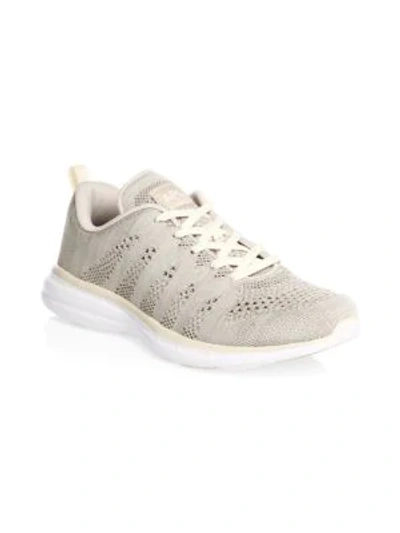 Shop Apl Athletic Propulsion Labs Men's Men's Thermaloom Pro Low-top Sneakers In Champagne White