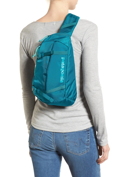 Shop Patagonia Atom 8l Sling Backpack - Blue In Elwha Blue