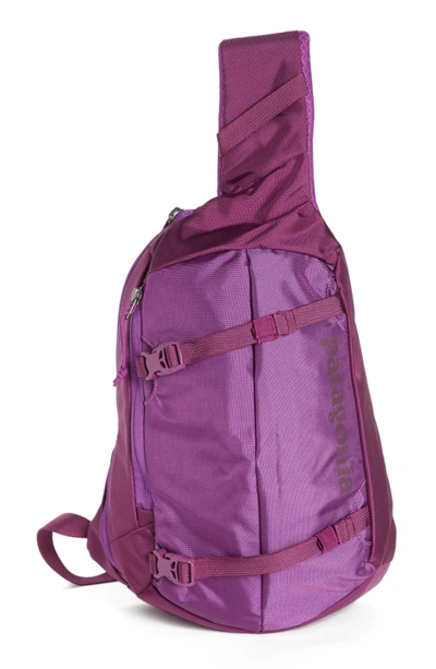 Shop Patagonia Atom 8l Sling Backpack - Purple In Ikat Purple