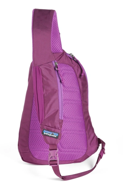 Shop Patagonia Atom 8l Sling Backpack - Purple In Ikat Purple