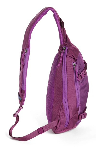 Shop Patagonia Atom 8l Sling Backpack - Purple In Ikat Purple