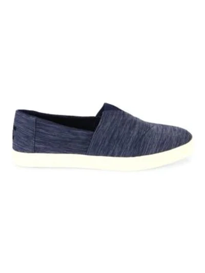 Shop Toms Avalon Slip-on Sneakers In Navy