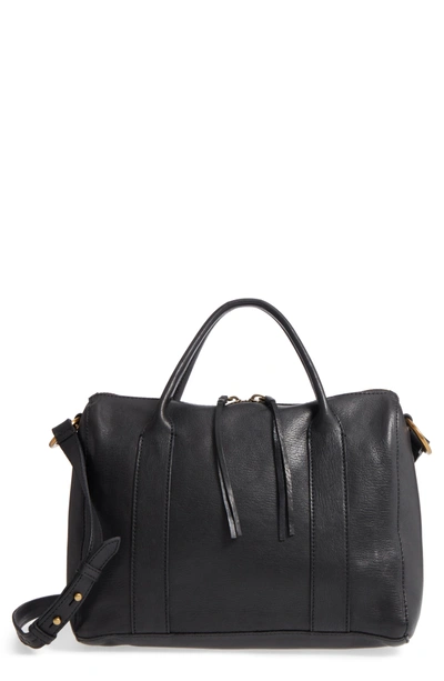 Shop Madewell O-ring Leather Satchel - Black In True Black