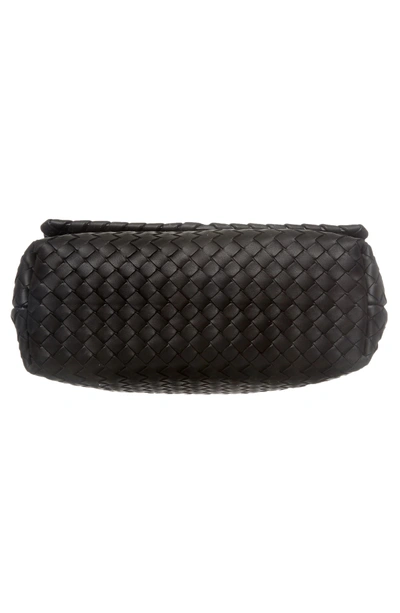 Shop Bottega Veneta Small Olimpia Leather Shoulder Bag - Black In Nero