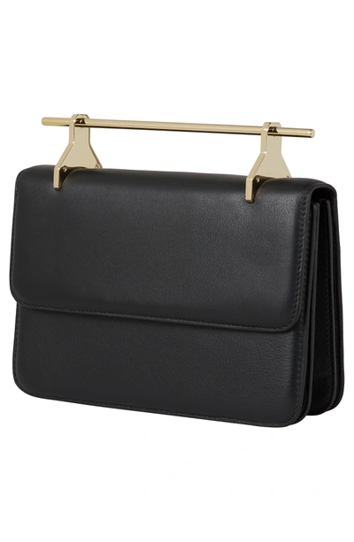 Shop M2malletier La Fleur Du Mal Leather Shoulder Bag - Black In Black/ Gold