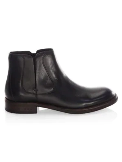 Shop John Varvatos Waverly Covered Chelsea Boots In Black