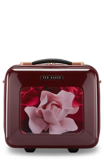 Shop Ted Baker Porcelain Rose Vanity Case - Burgundy
