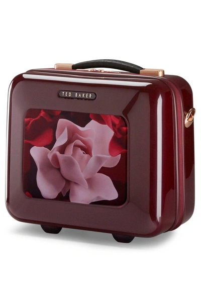 Shop Ted Baker Porcelain Rose Vanity Case - Burgundy