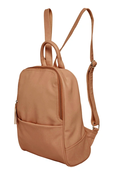 Shop Urban Originals Evolution Vegan Leather Backpack - Beige In Nude