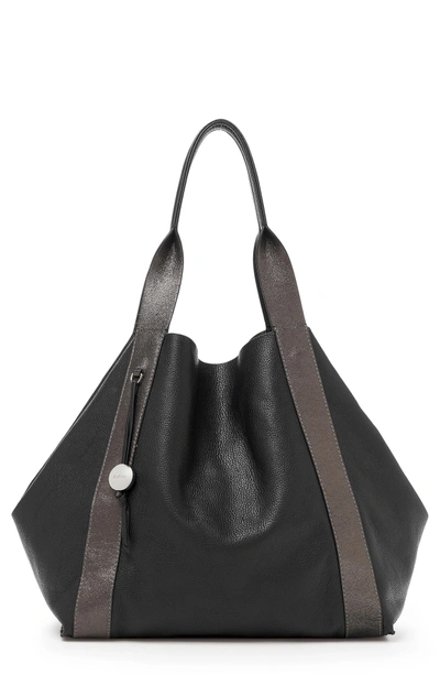 Shop Botkier Baily Reversible Calfskin Leather Tote - Black