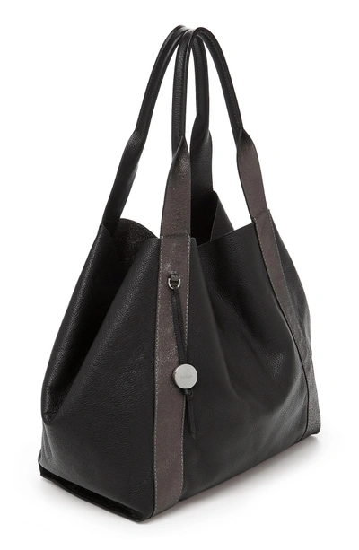 Shop Botkier Baily Reversible Calfskin Leather Tote - Black